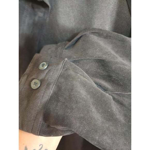Women's Vintage Passports Button-Down Suede-Like Top Size Large - Picture 6 of 7